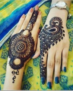 peacock mehndi