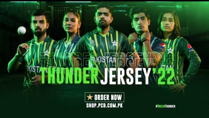 PCB Reveals the New Design Jersey for Official T20 World Cup 2022 thunder pakistan t20 kit